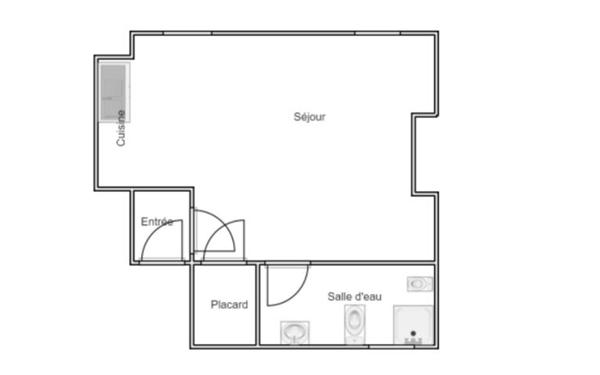 Appartement à vendre    1 pièce • 23,36 m2 Toulouse