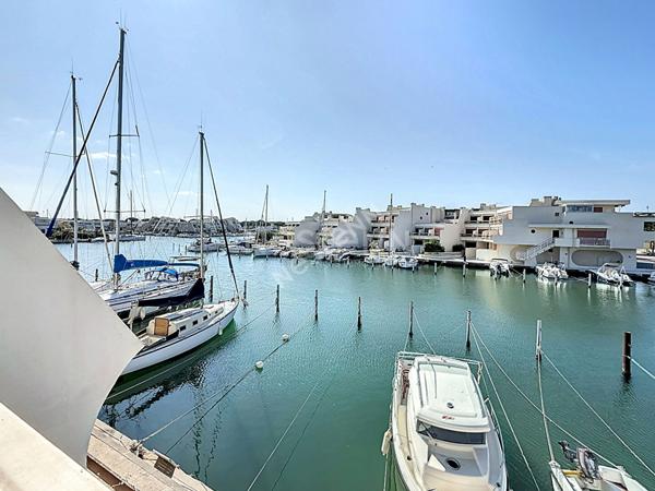 PORT CAMARGUE, dans residence prisee Marina P3 Cabine de 62 m2