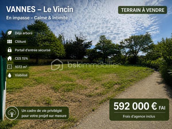 Terrain de 1 072 m²