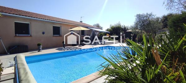 MONTAUBAN Élégante maison T4  d'environ 109 m² avec jardin, piscine et sans vis-à-vis