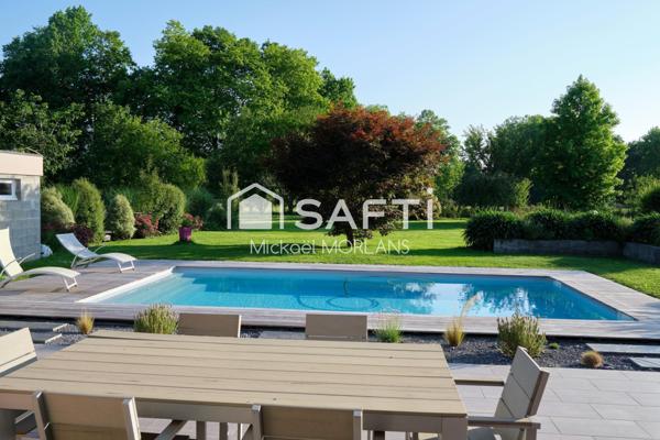 Maison de plain pied 150m2, 6 pièces, 3 chambres, bureau