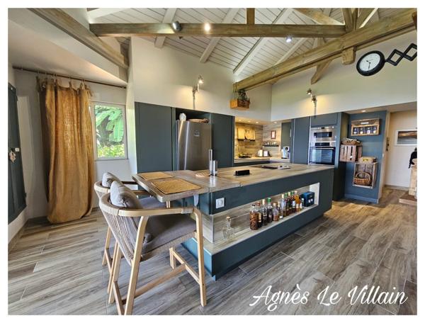 Villa + Appartement T3 Vue Mer et Morne avec Piscine sur 3 500 m2