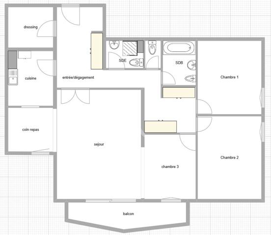 Appartement Paris 75013 - 4 pièce(s) 94 m2