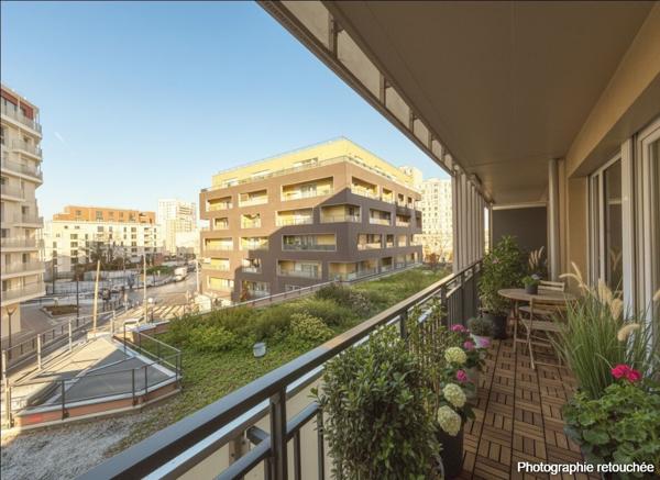 Appartement 2 pièce(s)_ balcon_parking_asnieres