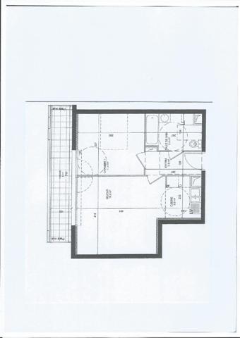 Appartement 2 pièce(s)_ balcon_parking_asnieres