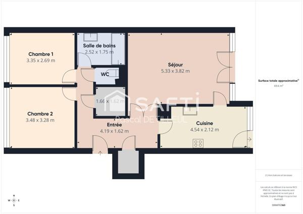 GARCHES - Buzenval appartement 3 pièces 70m2