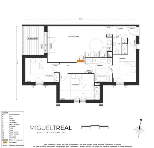 Appartement 4 pièces - 75 m² Bien prestige