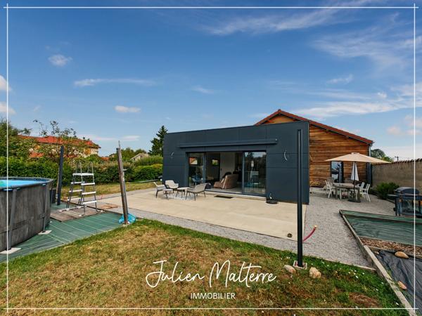 St-Just-St-Rambert, maison d'architecte 147 m², 4 chambres, garage double sur terrain de 1000 m²