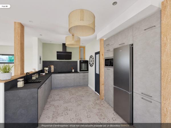 St-Just-St-Rambert, maison d'architecte 147 m², 4 chambres, garage double sur terrain de 1000 m²