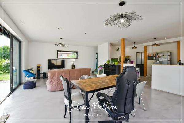 St-Just-St-Rambert, maison d'architecte 147 m², 4 chambres, garage double sur terrain de 1000 m²