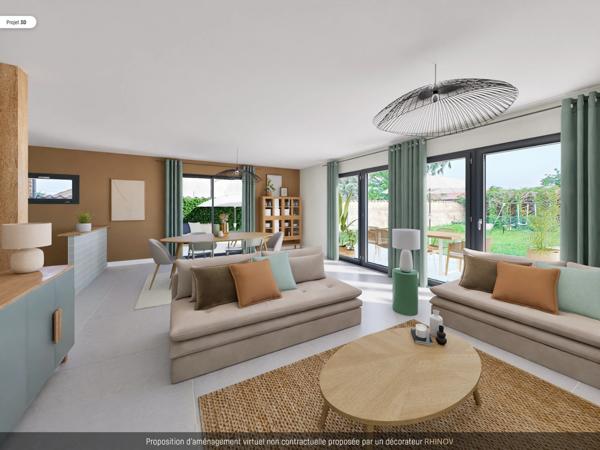 St-Just-St-Rambert, maison d'architecte 147 m², 4 chambres, garage double sur terrain de 1000 m²