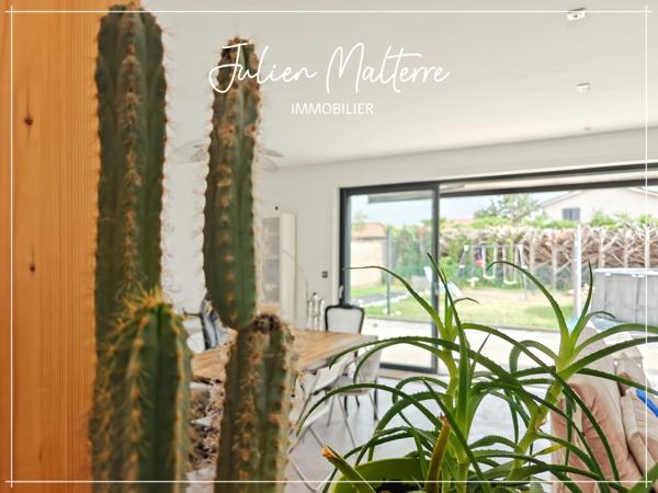 St-Just-St-Rambert, maison d'architecte 147 m², 4 chambres, garage double sur terrain de 1000 m²