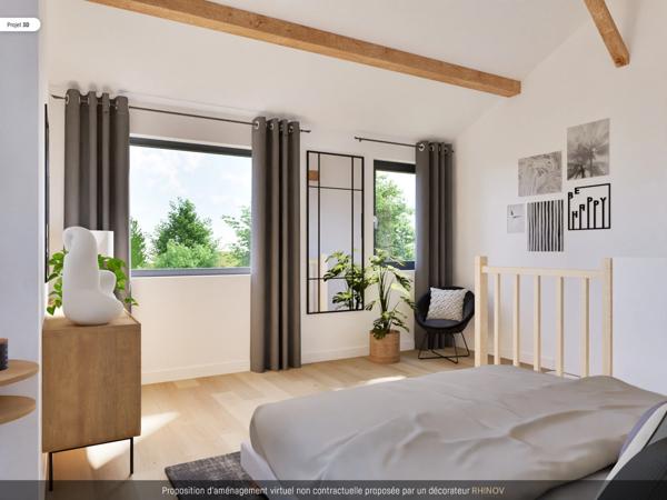 St-Just-St-Rambert, maison d'architecte 147 m², 4 chambres, garage double sur terrain de 1000 m²