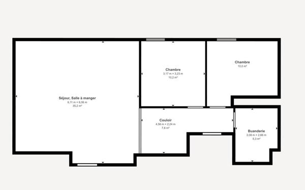 Appartement à vendre    3 pièces • 74,54 m2 Onet-le-Château