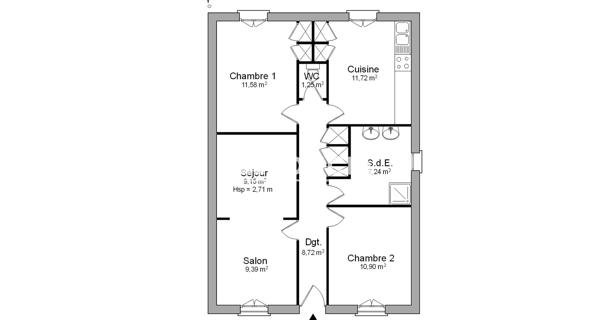 Location Appartement 4 pièces 69.95 m² - Argenteuil 95100