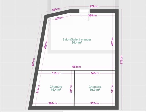 Roanne (42300) A VENDRE - ROANNE BORDS DE LOIRE - APPARTEMENTS LIVRÉS EN PLATEAU DANS COPROPRIÉTÉ RÉNOVÉE