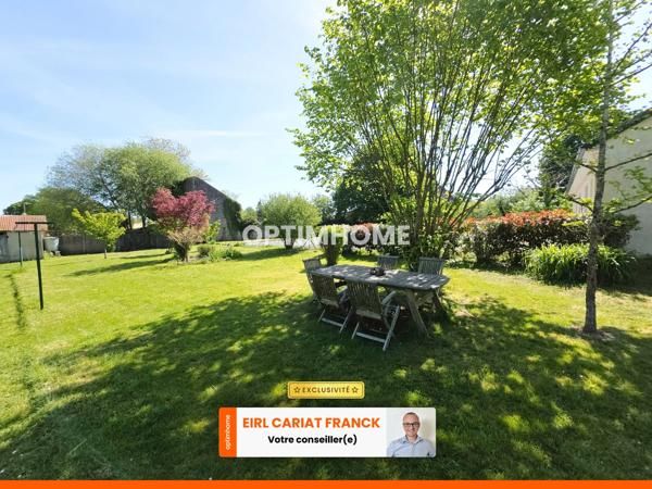 MAISON DE 104 M² AVEC SOUS-SOL, L’ENSEMBLE SUR 1270 M² DE TERRAIN CLOS :
