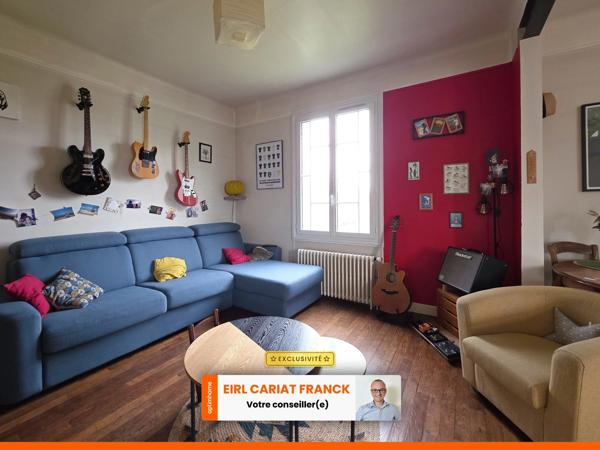 MAISON DE 104 M² AVEC SOUS-SOL, L’ENSEMBLE SUR 1270 M² DE TERRAIN CLOS :