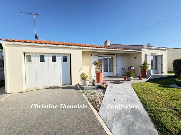 Maison à vendre Plain-Pied, adaptée PMR, 2 chambres, garage et emplacement pour camping-car SAINT HILAIRE DE RIEZ (85)