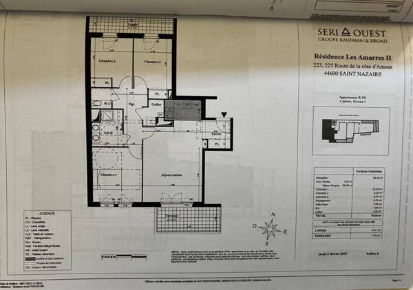 Appartement 4 pièces - 44600 Saint-Nazaire