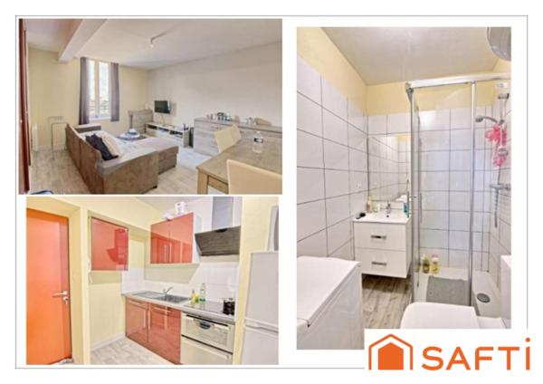 Immeuble : 11 studios, 1 appartement et 1 local commercial.