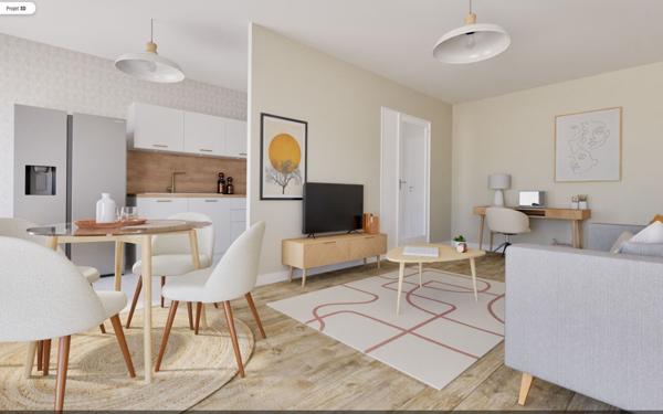 Appartement à vendre    2 pièces • 41,56 m2 Trappes