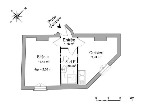 Location Appartement 2 pièces 26.4 m² - 19 PLACE DU CHATELET Orleans 45000