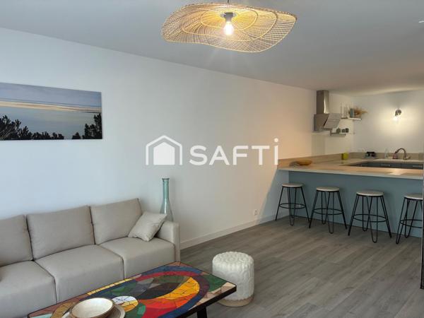 Hyper centre d’Arcachon – Vue bassin – Appartement rénové avec balcon