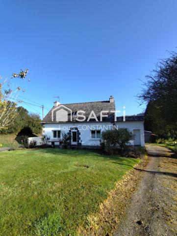 Maison d'habitation de 118 m2, 5 chambres, vie de plain-pied, garage, campagne