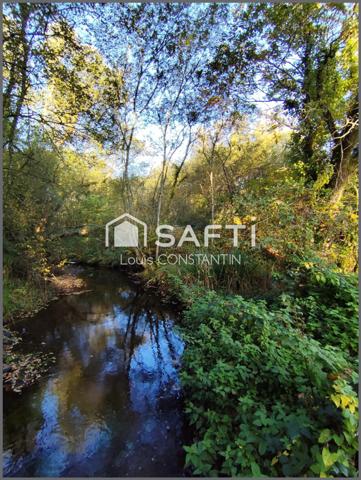 Maison d'habitation de 118 m2, 5 chambres, vie de plain-pied, garage, campagne