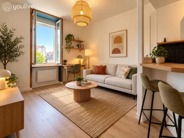 Madeleine T2 avec jardin et vue dégagée