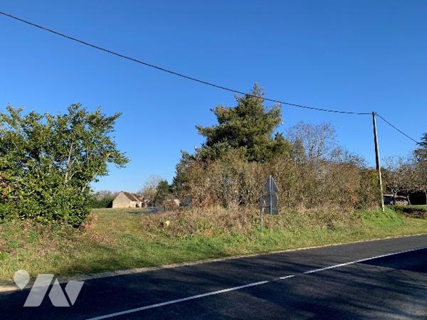 Terrain constructible sur moitié du terrain.