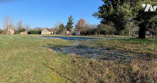 Terrain constructible sur moitié du terrain.