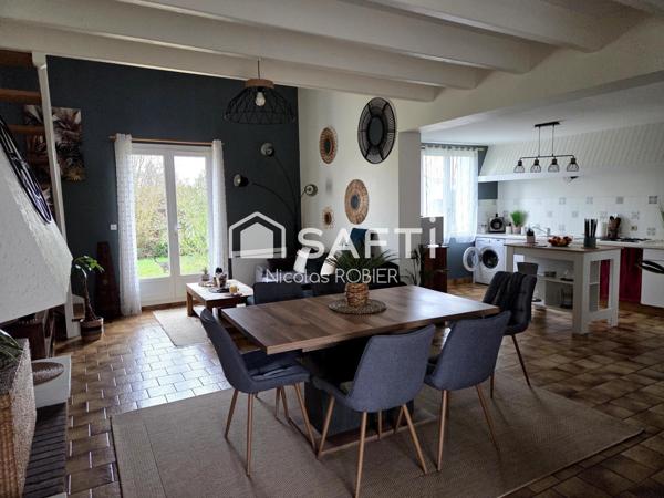 LUMINEUX PLAIN PIED TROIS CHAMBRES JARDIN GARAGE !