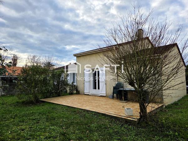 LUMINEUX PLAIN PIED TROIS CHAMBRES JARDIN GARAGE !