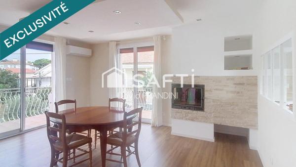 maison 4 faces +appartement T3- garage, jardin