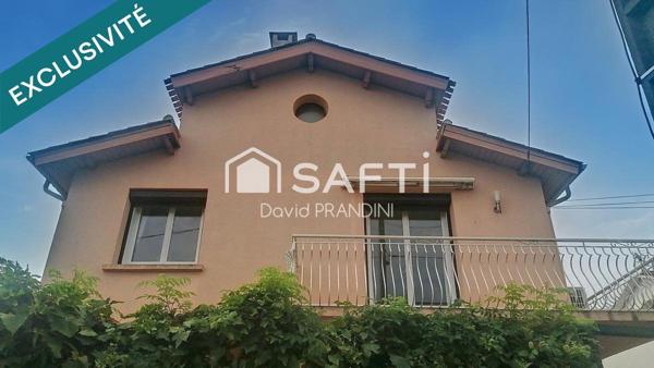 maison 4 faces +appartement T3- garage, jardin