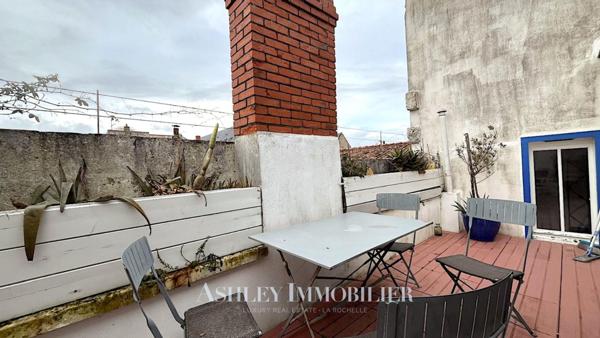 Hypercentre - Duplex lumineux dernier étage avec terrasse plein sud