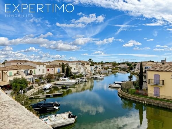 Aigues-Mortes (30220) Marina de Type T4, place de parking, garage, appontement .