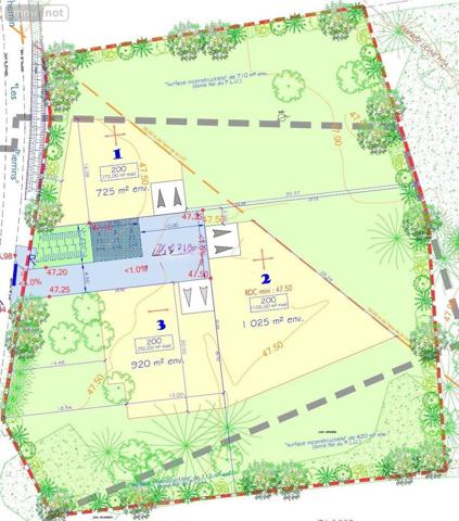 Terrain à Batir à vendre à Cesson-Sévigné en Ille-et-Vilaine (35510), ref : VT077-APNOTAIRES