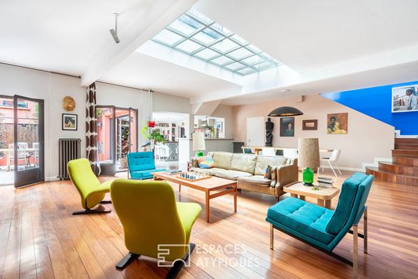 Maison à l’esprit loft avec cour