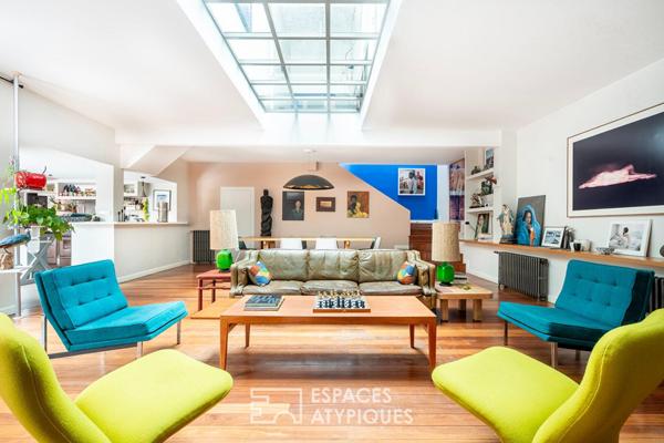 Maison à l’esprit loft avec cour