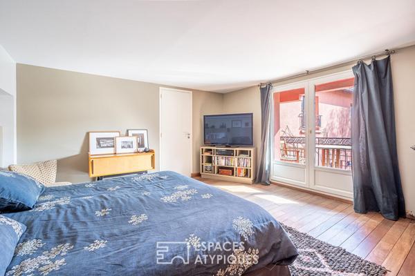 Maison à l’esprit loft avec cour