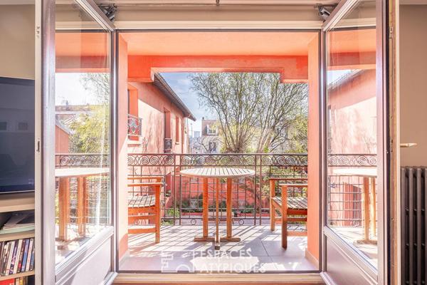 Maison à l’esprit loft avec cour