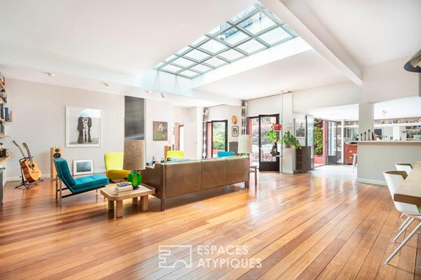 Maison à l’esprit loft avec cour