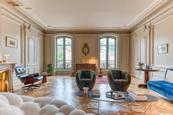 Lyon 2 - Quai Tilsitt - Appartement bourgeois meublé de 200,15 m² - 3 Chambres