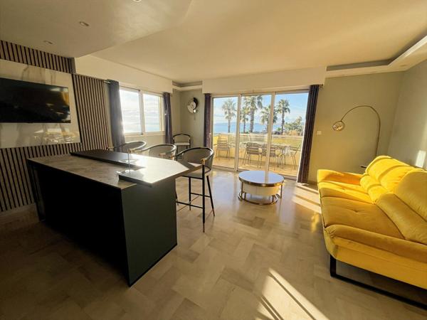 Front de mer 3 pièces 62m2  Villeneuve -Loubet