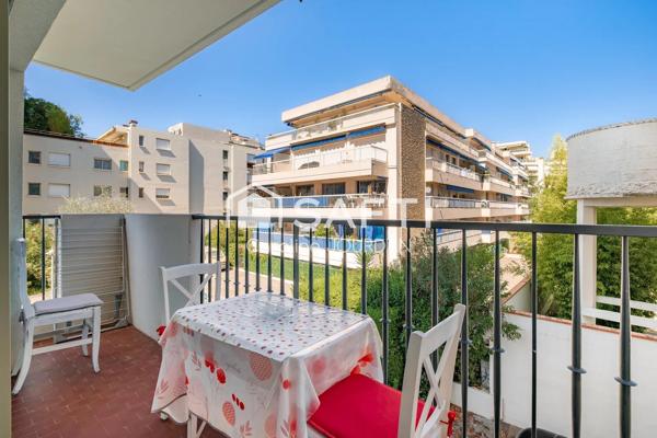 Très beau studio de 25 m² avec balcon cave et place de parking - situé à Cannes proche Croisette