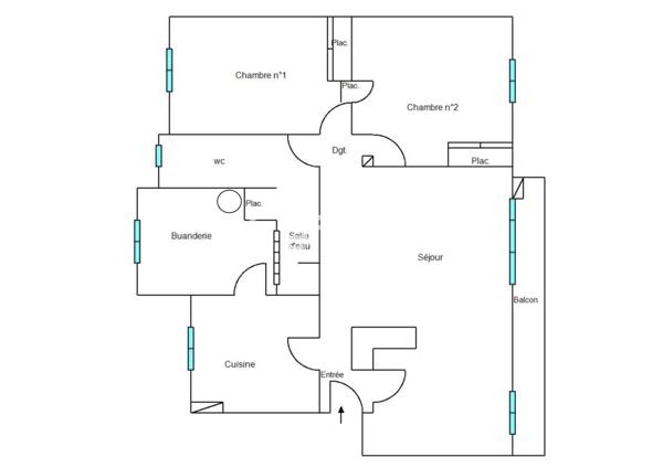 Appartement 3 pièces - 66 m² Exclusivité
