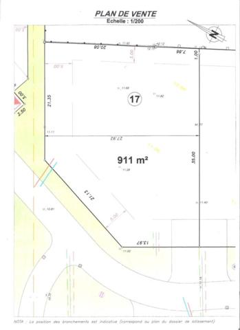 Terrain Le Controis En Sologne 911 m2